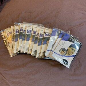 Du Rag Lot of 14 Black Head Cap One Size Fits All Breathable